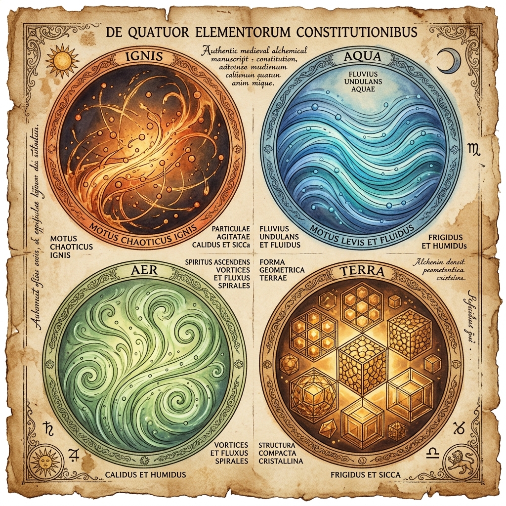 四大属性の微粒運動図